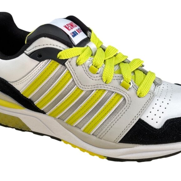 K-Swiss Yellow and White Athletic Shoes with Sporty Design - Picture 2 of 10